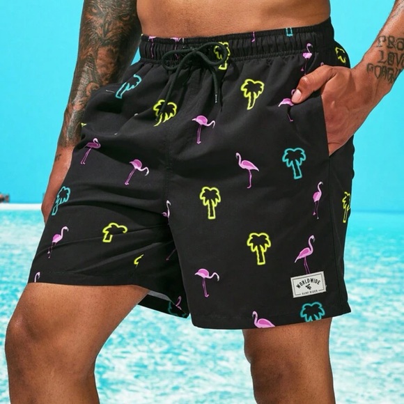 NEW Men’s Neon Swim Trucks - Picture 2 of 4